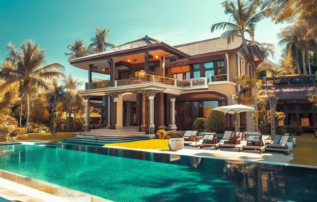 villa de luxe avec piscine