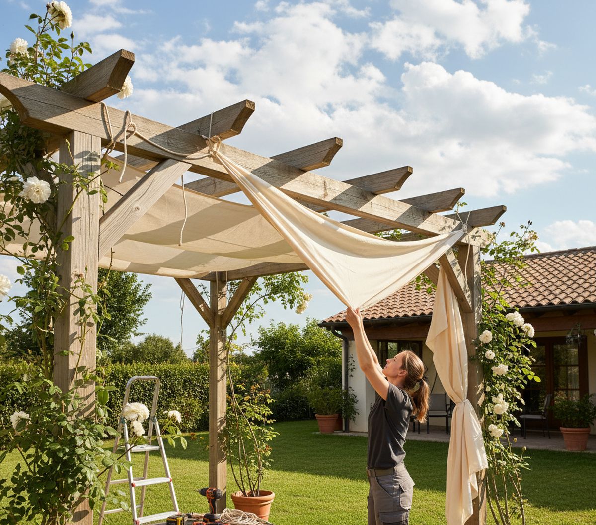 Comment installer une toile sur une pergola guide complet étape par étape